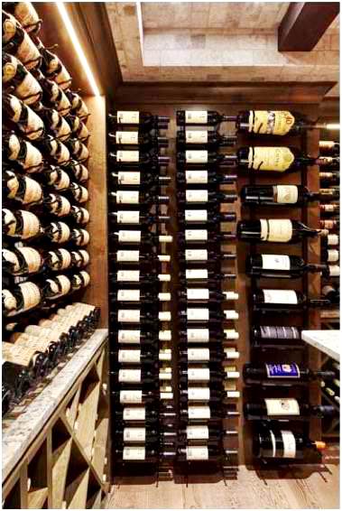 VintageView Floor to Ceiling Wine Racks by Residential Custom Wine Cellar Installers in Denver