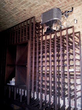 Wine Cellar Cooling Unit Installed by HVAC Experts in Denver