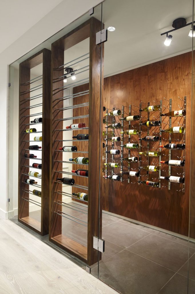 Beautiful Modern Custom Wine Cellar with Traditional Accents Denver