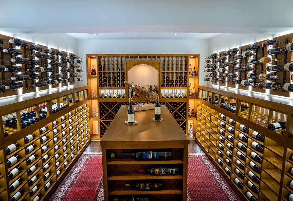 modern Denver wine cellar